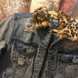 Guns N Roses Distressed Blue Jean Jacket